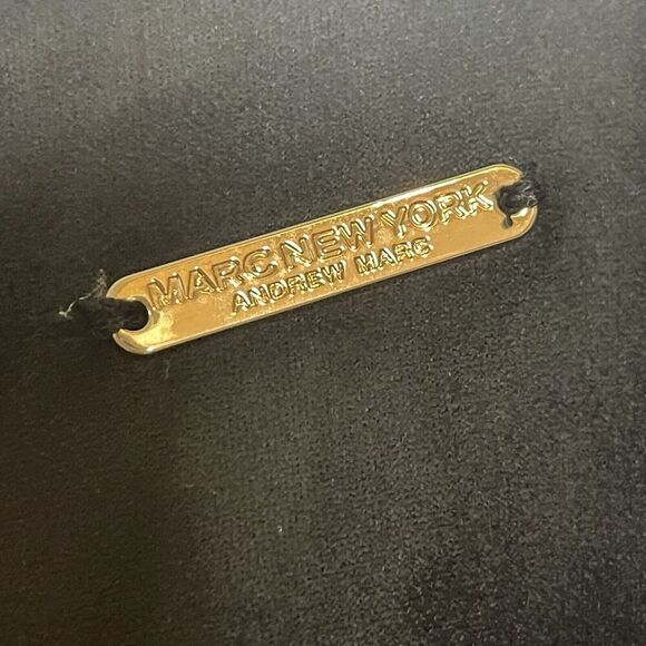 NWT Marc New York Black Faux Leather Spandex Pants Pull On Full Control - Picture 3 of 8